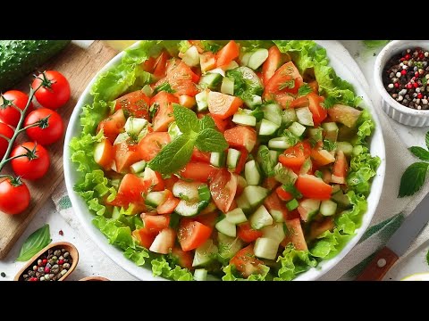 Italian Tomato and Cucumber salad! Lose Weight Fast! Bonus one more extra salad!