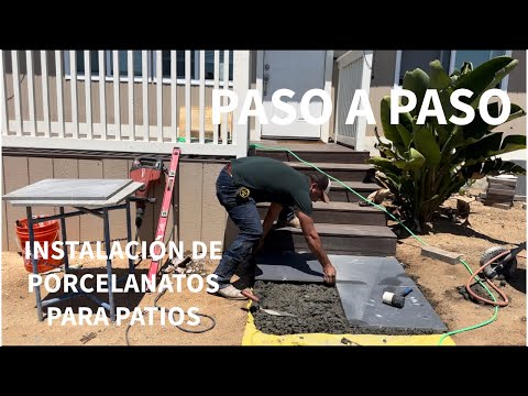 INSTALACION DE PORCELANATOS PARA PATIOS EXTERIORES | PAVERS DE PORCELANA. PASO A PASO