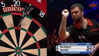 Austrian Darts Open 2019 Peter Wright - Tytus Kanik //DartTown.pl