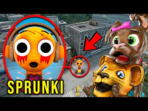 Drone Catches HORROR SPRUNKI In a CITY...