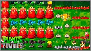 PVZ Fusion  - SuperGatling+SnowGatling+DoomGatling Vs 999Zombies - Gameplay No Comment
