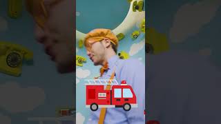 Start Your Engines! Blippi’s Vehicle Music Time! 🚒🎧 #shorts