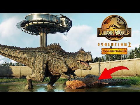 GIGANOTOSAURUS HIGH SECURITY BIOSYN FACILITY | Jurassic World Evolution 2 Dominion DLC speed build
