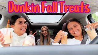 Taste Testing Dunkin's New Fall Menu With Friends!