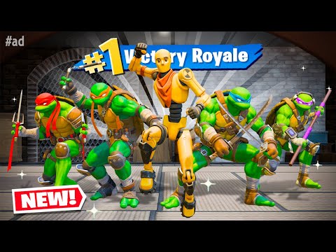 I TEAMED Up With Teenage Mutant Ninja Turtles In Fortnite!