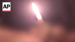 YouTube video thumbnail: Iran Releases Video it Says Shows Missile Launches Toward Jordan