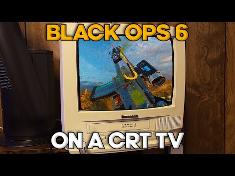 Call of Duty Black Ops 6 on a CRT TV