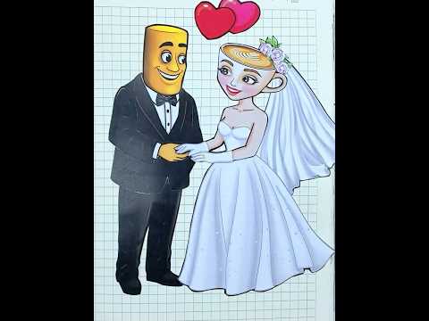 BRAINROT TUNG TUNG TUNG SAHUR and BALLERINA WEDDING| Sticker Book DIY