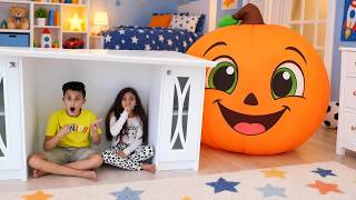 Heidi and Zidane bermimpi tentang Halloween! 🎃 Lelucon labu raksasa dan petualangan seru