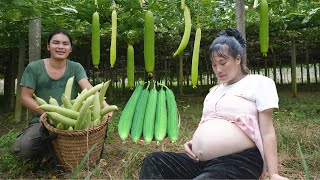 I'm worried, my wife might give birth at any time - harvest pumpkins to sell for extra money