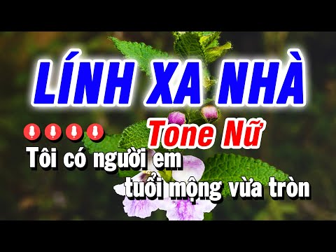 Karaoke Lính Xa Nhà Nhạc Sống Tone Nữ | Beat Bảo Hưng