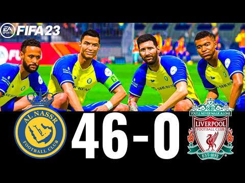 FIFA 23 - MESSI, RONALDO, MBAPPE, NEYMAR, ALL STARS - AL NASSR 46-0 LIVERPOOL FC | PS5 4K