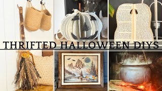 🎃THRIFTED DIY HALLOWEEN DECOR #codeorange 