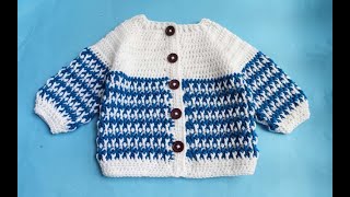 Crochet Baby Cardigan for Boys & girls/ Crochet Baby Jacket 0-3 months/ Crochet baby sweater