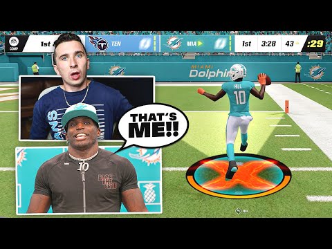 I played Tyreek Hill in Madden, he's the best player I've played!
