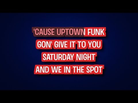 Mark Ronson feat. Bruno Mars – Uptown Funk (Karaoke Version)