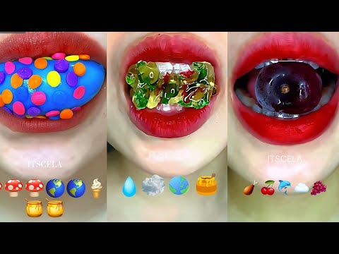 ASMR rainbow || Makan Sesuai Emoji