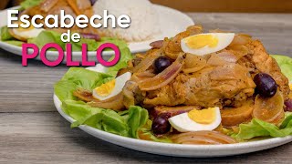 ESCABECHES DE POLLO PERUANO 🇵🇪 Receta Criolla FÁCIL y Deliciosa | Sonqu