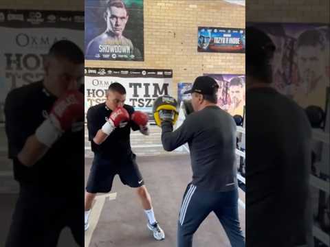 Tim Tszyu Hitting Pads: Brand New Boxing Style For Errol Spence Jr Fight🥊🔥