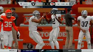 Madden 20. Las Vegas Raiders vs Kansas City Chiefs