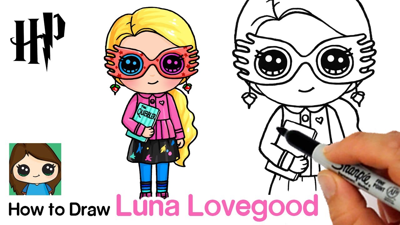 How to Draw Luna Lovegood Harry Potter