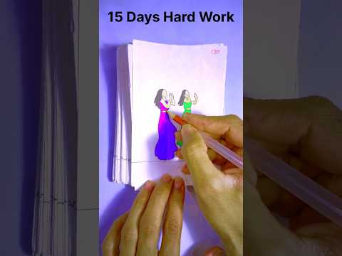 Flipbook 15 Days Hardwork #flipbook #artwork #viralshorts #video #shortsviral #50million_views 👌👌