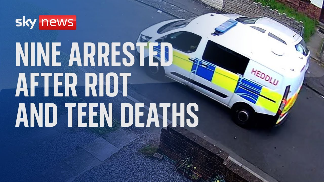 Cardiff: Nine arrested over riots that followed teen crash victims’ deaths