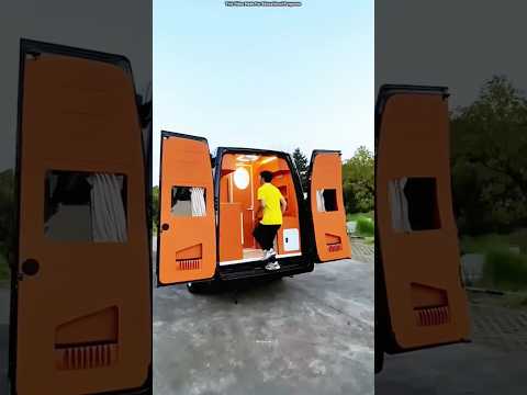 This guy built a full luxury home inside a van… crazy but genius! 😍🚐 #shortsvideo