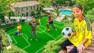 J'AI CONSTRUIT UN VRAI TERRAIN DE FOOTBALL PRO DANS MON JARDIN ! 😍