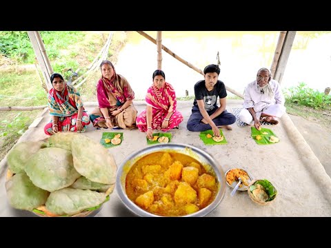 মায়ের হাতে কড়াইশুঁটির কচুরি আর আলুরদম এর যে কিস্বাদ মুখে বলা যাবে না || kachuri and aloordum