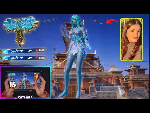 Wow!😱45 KILLS IN ONE MATCH w/ GLACIAL BRIDE SET🔥SOLO GAMEPLAY😍BEST GIRL PLAYER HANDCAM | Pubg Mobile