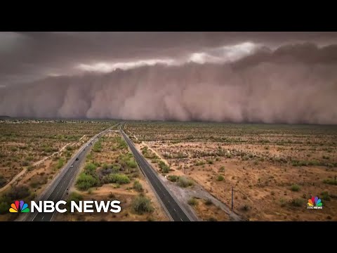 YouTube video thumbnail: Major Dust Storm Moves Through Arizona