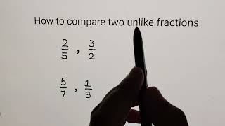 How to compare two unlike fractions | comparing fractions | Fractions | Ayushi teacher