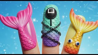 ¿Cambio de look Squid Game?! 😱 ¡Transformación de sirena increíble!
