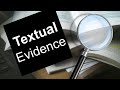 Using Textual Evidence Effectively