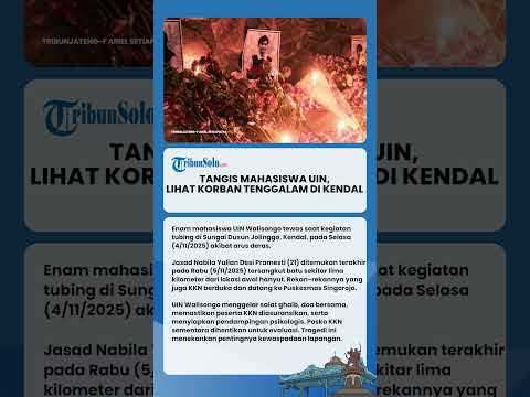 Tangis Mahasiswa UIN Walisongo Pecah Melihat Korban Tubing Sungai, Doa Bersama Digelar