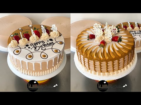 tutorial sencillo y facil para decorar tortas con manjar y chocolate