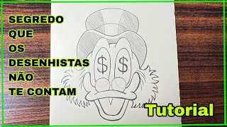 Segredos que os desenhistas não te conta! como desenhar passo a passo tio patinhas