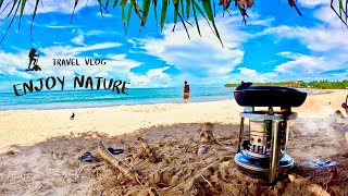 Nature Cooking on the Beach 🏖️🌞 | Fresh & Easy Recipes 🌿🍴