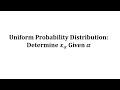 Understanding Uniform Distribution and Alpha Notation
