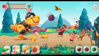 Dino Bash - thổ dân bảo vệ làng khủng long bạo chúa tấn công