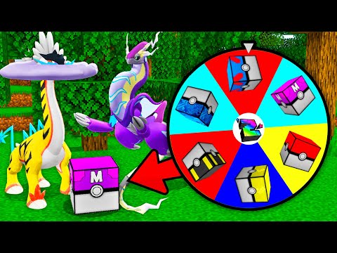 Roleta com Novas Lucky Block Pixelmon Decide Meu Time no Minecraft Pixelmon