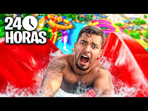 24 Horas no Parque Aquático com Desafios Insanos! *ficamos em perigo*