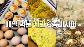 매일 식탁에 오르는 질리지 않는 계란요리 6종 레시피