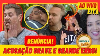 🤠A FAZENDA 2024 AO VIVO: Zé Love DENUNCIA SACHA E TEM GRAVE PREOCUPAÇÃO! FLORA ACUSA E YURI!