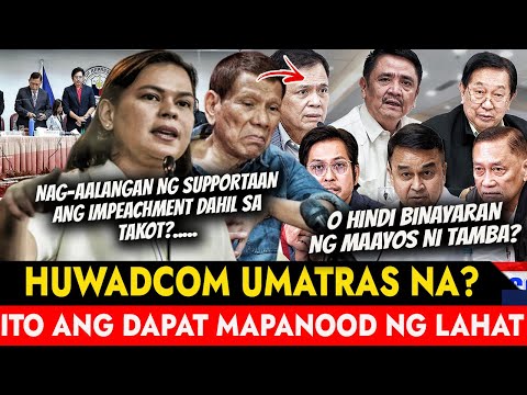 HETO GOODNEWS! HUWADCOM UMATRAS NA VP SARA DUTERTE TAGUMPAY MAMBABATAS NATAKOT