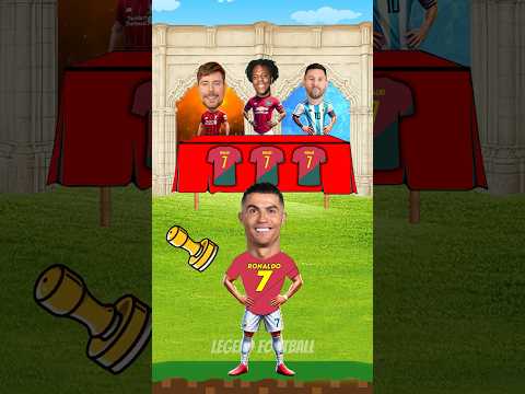 Who Can Fix Ronaldo’s Jersey? 👕🎨 | Messi vs MrBeast vs IShowSpeed 🔥