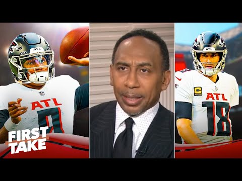 FIRST TAKE | Stephen A. breaks down Michael Penix Jr. replacing Kirk Cousins as Falcons starting QB