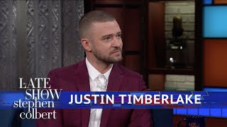 Justin Timberlake And Stephen Harmonize The National Anthem