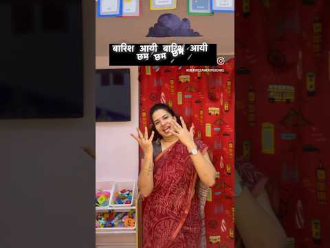 Hindi Rhyme - Barish Aayi #youtubeshorts #ytshorts #creativelearners #hindirhymes #barish #rhymes